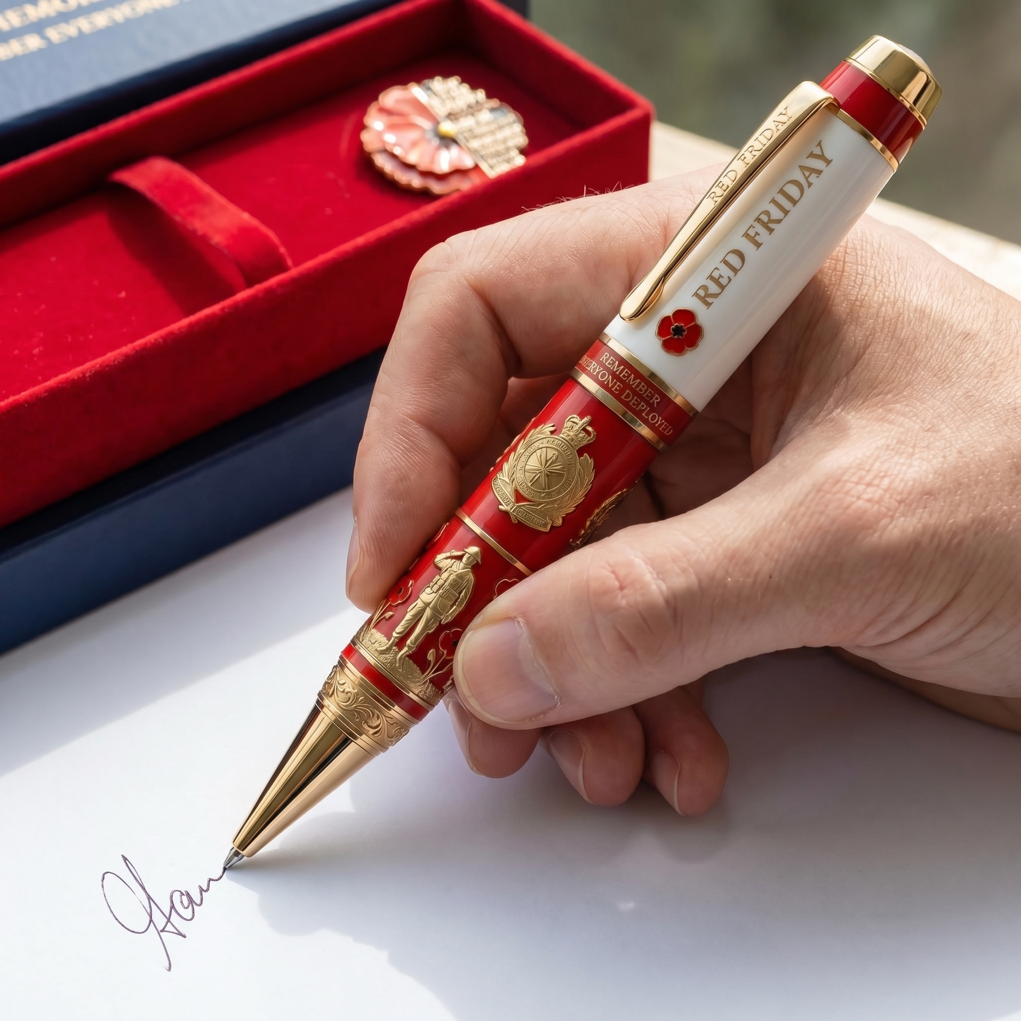 Red Friday Commemorative Pen – Remember Everyone Deployed