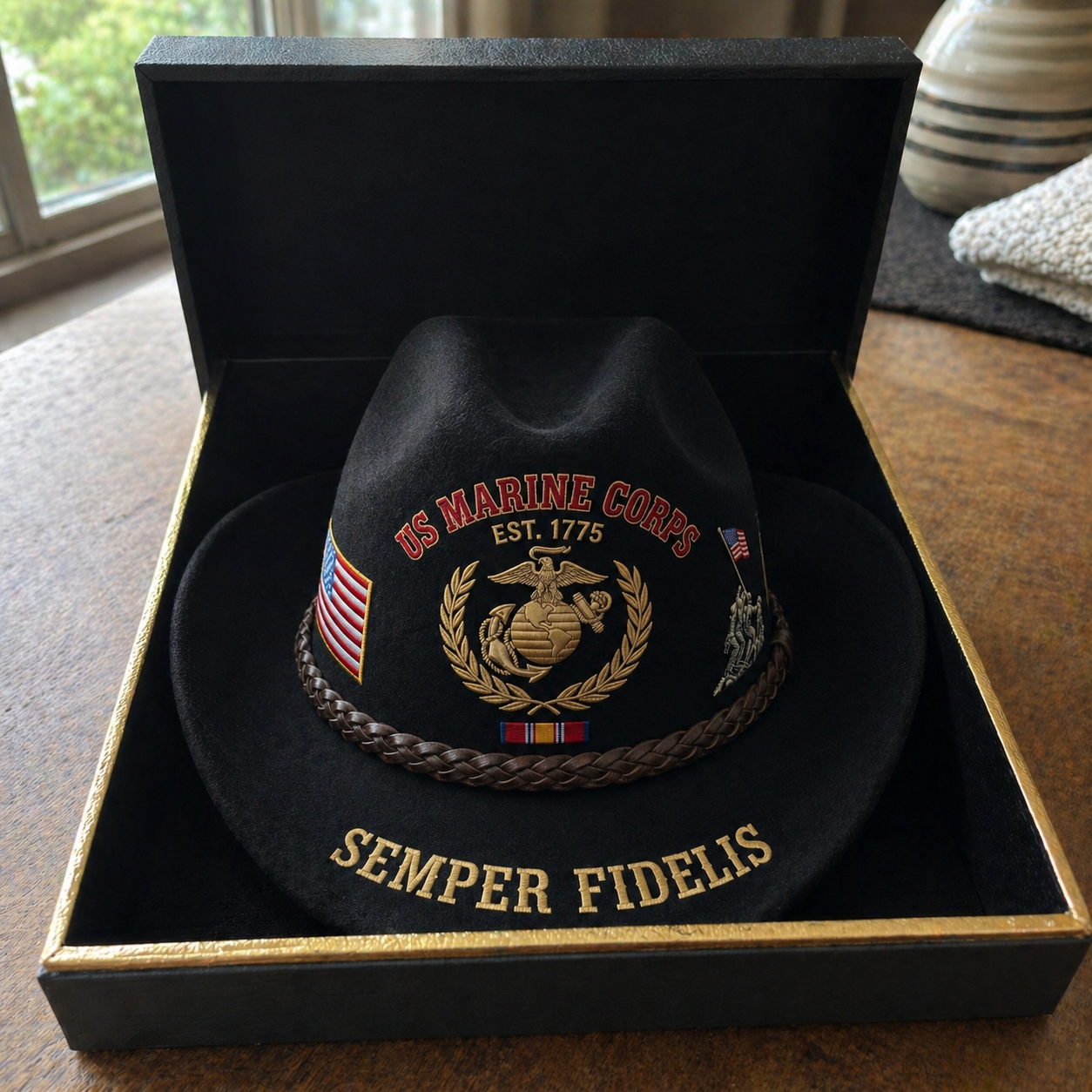 🏆Last Day Promo: 49% OFF 🎖️ United States Marine Corps “Semper Fidelis” Western Cowboy Hat- ✈️Buy 2 Free Shipping Today!