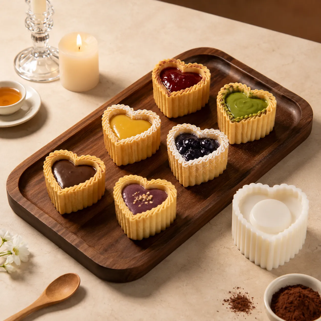 🍪 6-Shape Hand-Press Pastry Mold Set | Create Beautiful Homemade Treats  ✨