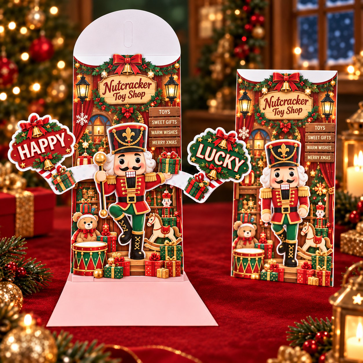 ⏰ LAST DAY 50% OFF - 🎄 Handmade 3D Christmas Money Card – Pop-Up Holiday Card with Cash Envelope & Message Space 💌✍💵