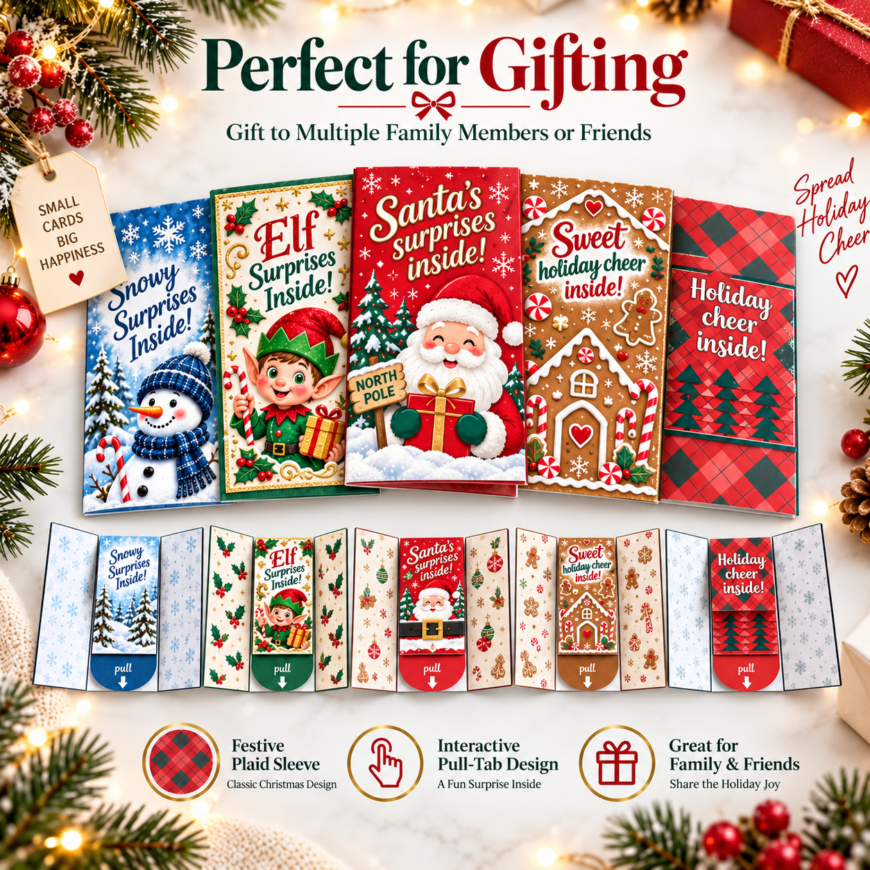 ⏰LAST DAY 50% OFF - 🎅🎁 New 2026 Waterfall Christmas Gift Card Booklet💳✨