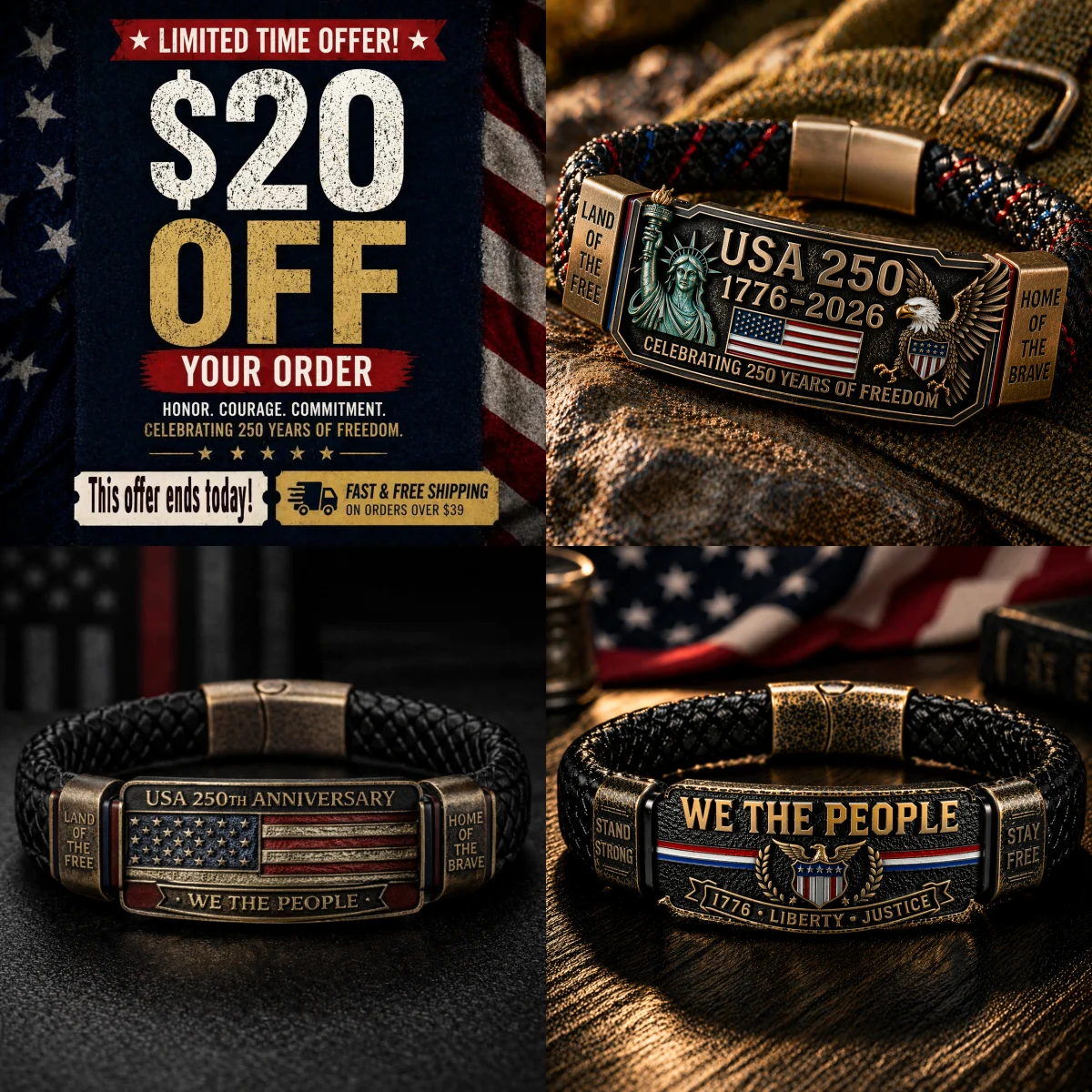 🏆Last Day Promo: 49% OFF - USA 250TM Freedom Legacy Bracelet (1776–2026) -✈️ BUY 2 FREE SHIPPING