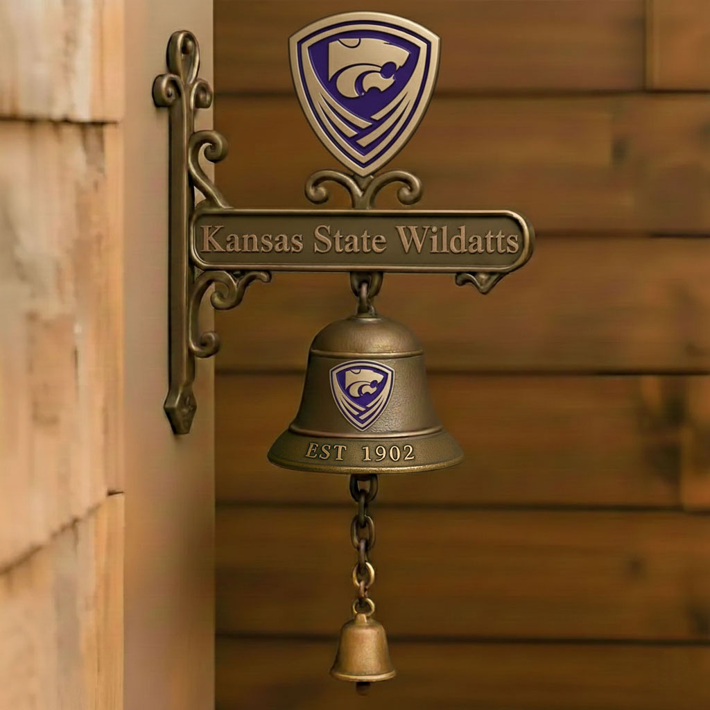 🏈 College Football Retro Wall-Mounted Metal Doorbell