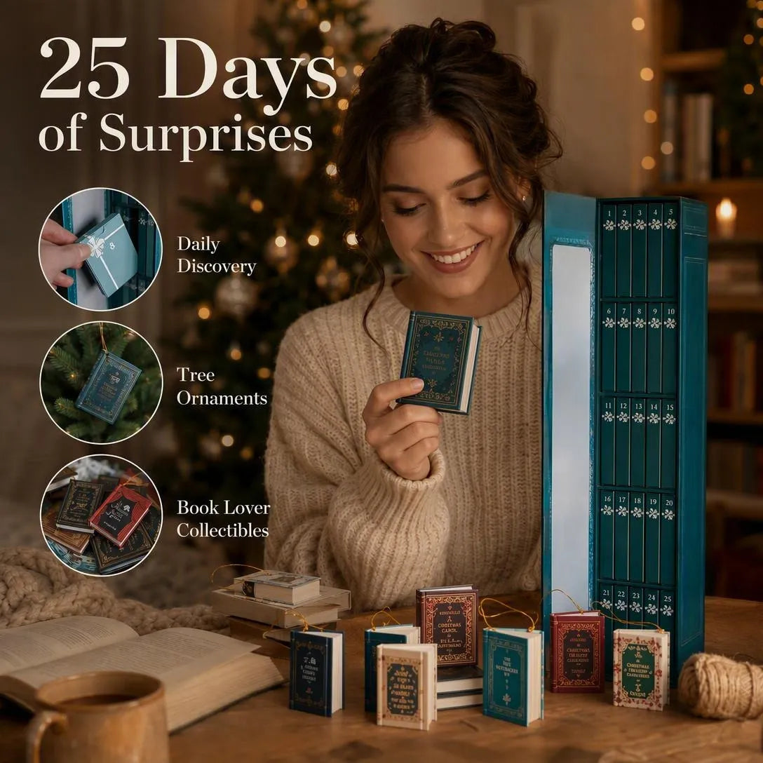 🎉2026 Christmas Gift 50% Off--✨25-Day Book Lover Christmas Ornament Advent Calendar