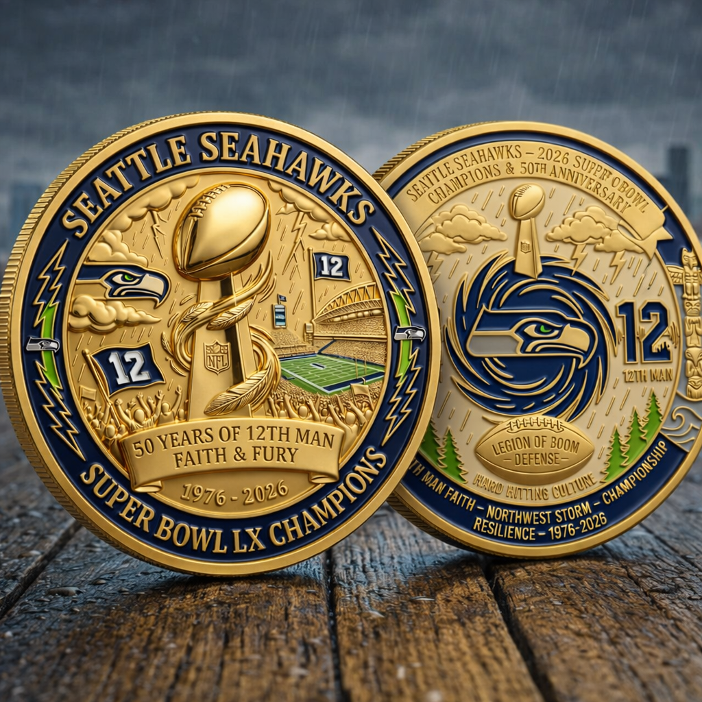 Seattle Seahawks Super Bowl LX Champions Coin