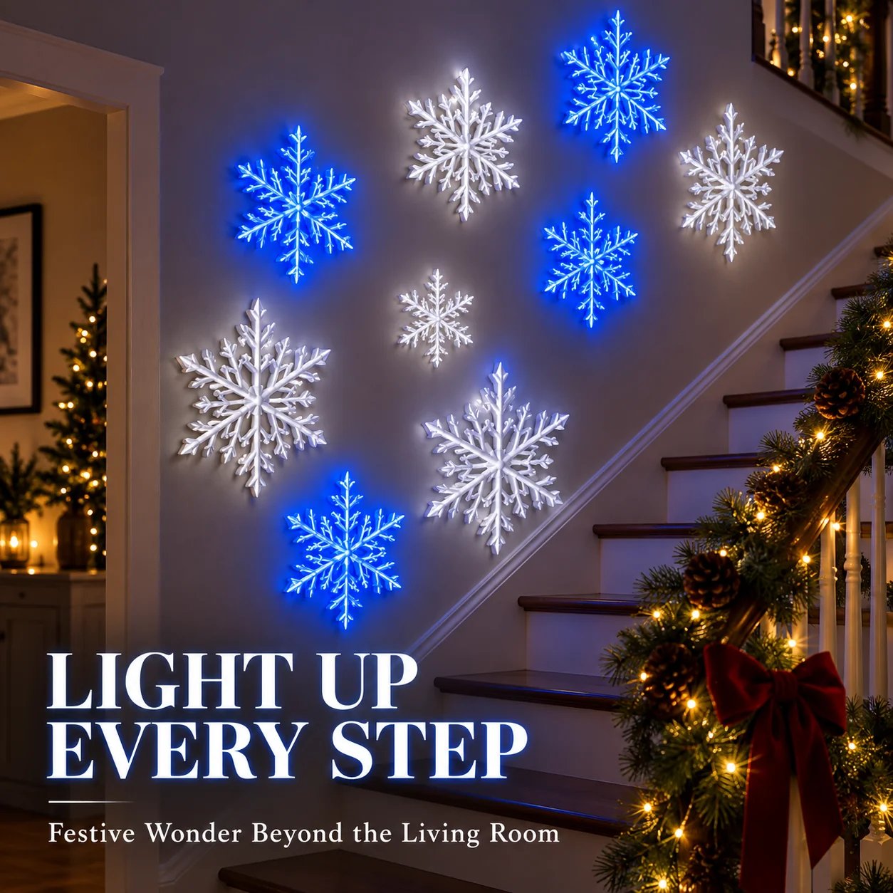 ❄️ Magical LED Snowflake Wall Lights – Transform Your Home for Christmas