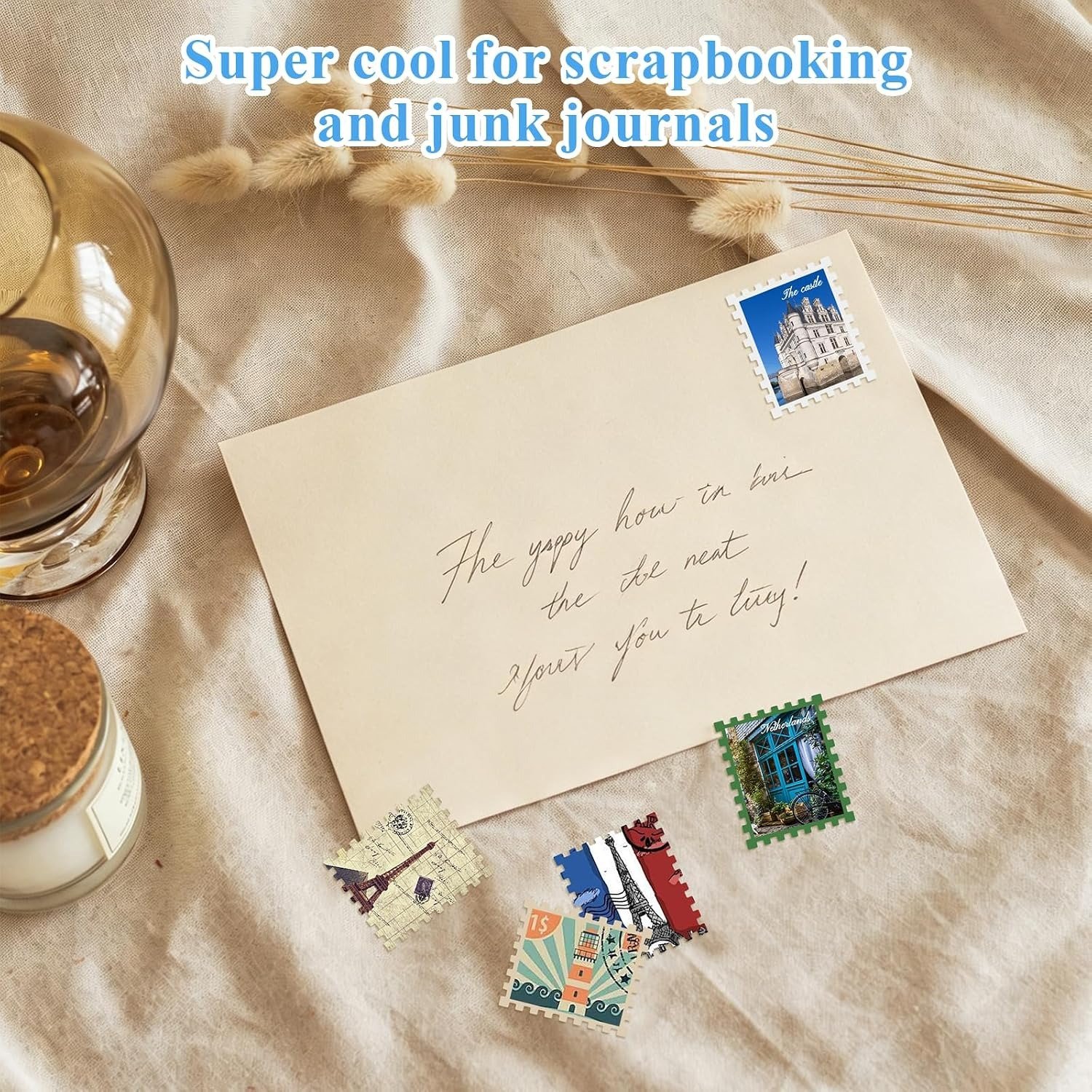 Compact postage stamp punch and finished cutout size