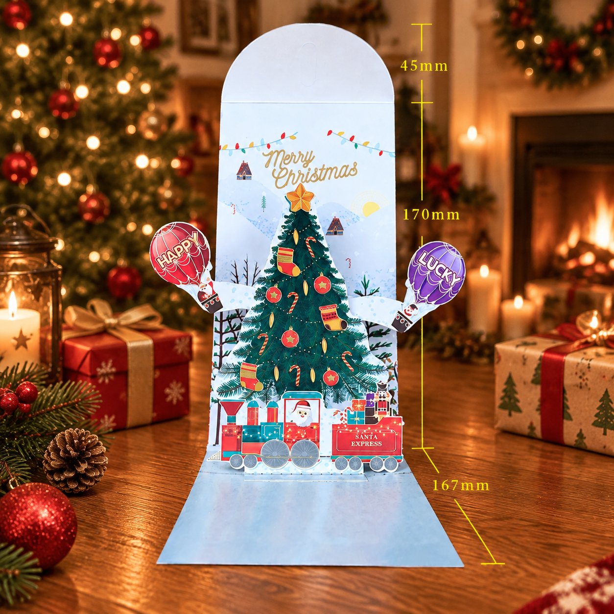 ⏰ LAST DAY 50% OFF - 🎄 Handmade 3D Christmas Money Card – Pop-Up Holiday Card with Cash Envelope & Message Space 💌✍💵