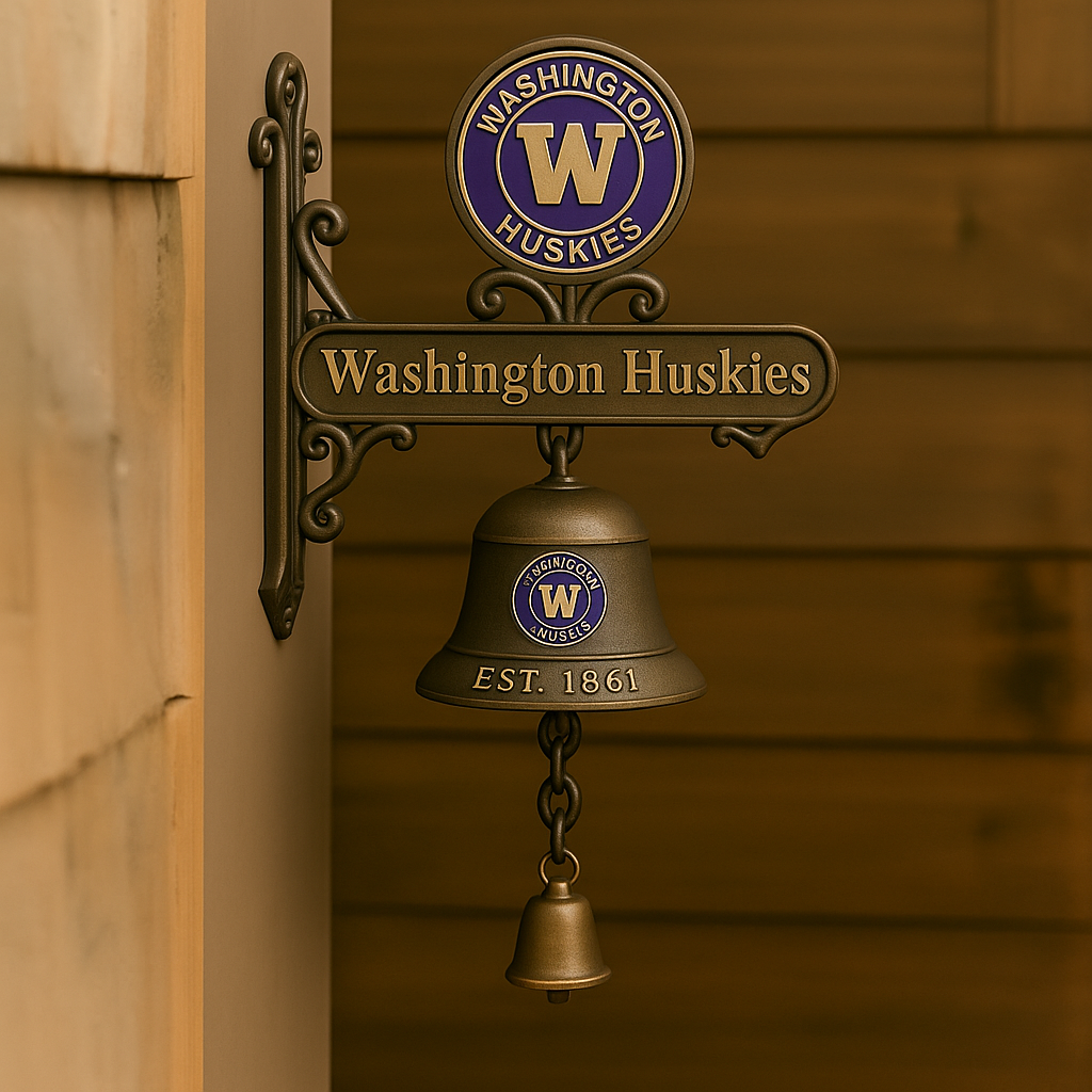 🏈 College Football Retro Wall-Mounted Metal Doorbell
