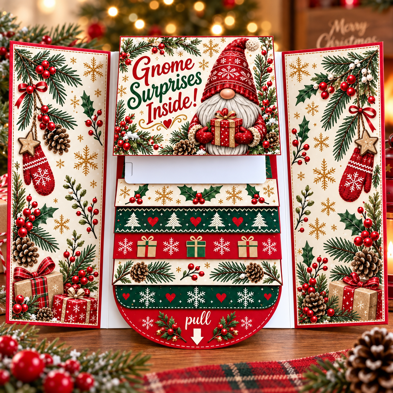 ⏰LAST DAY 50% OFF - 🎅🎁 New 2026 Waterfall Christmas Gift Card Booklet💳✨