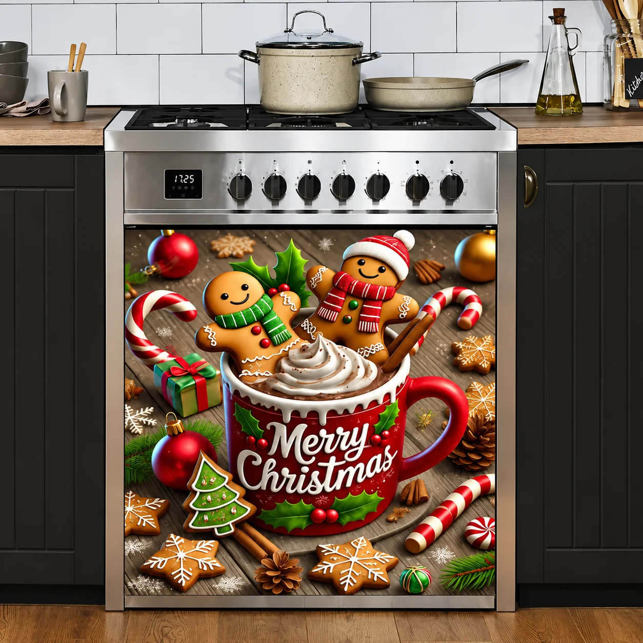 💥 LAST DAY50% OFF👻💀Reusable Halloween-Themed Magnetic Dishwasher Cover – Kitchen Decor for a Spooky Atmosphere