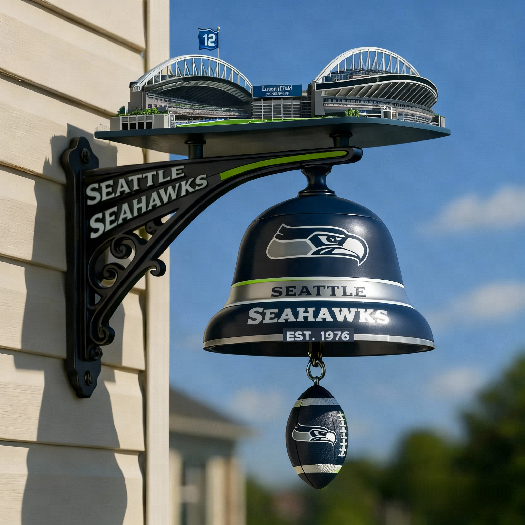 Football Team Home Stadium-Themed Retro Wall-Mounted Doorbell