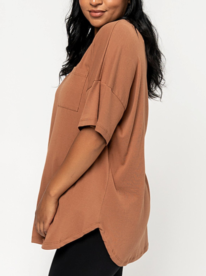 2024 NEW Elegant Knit V-Neck Tee(Buy 2 Free Shipping)