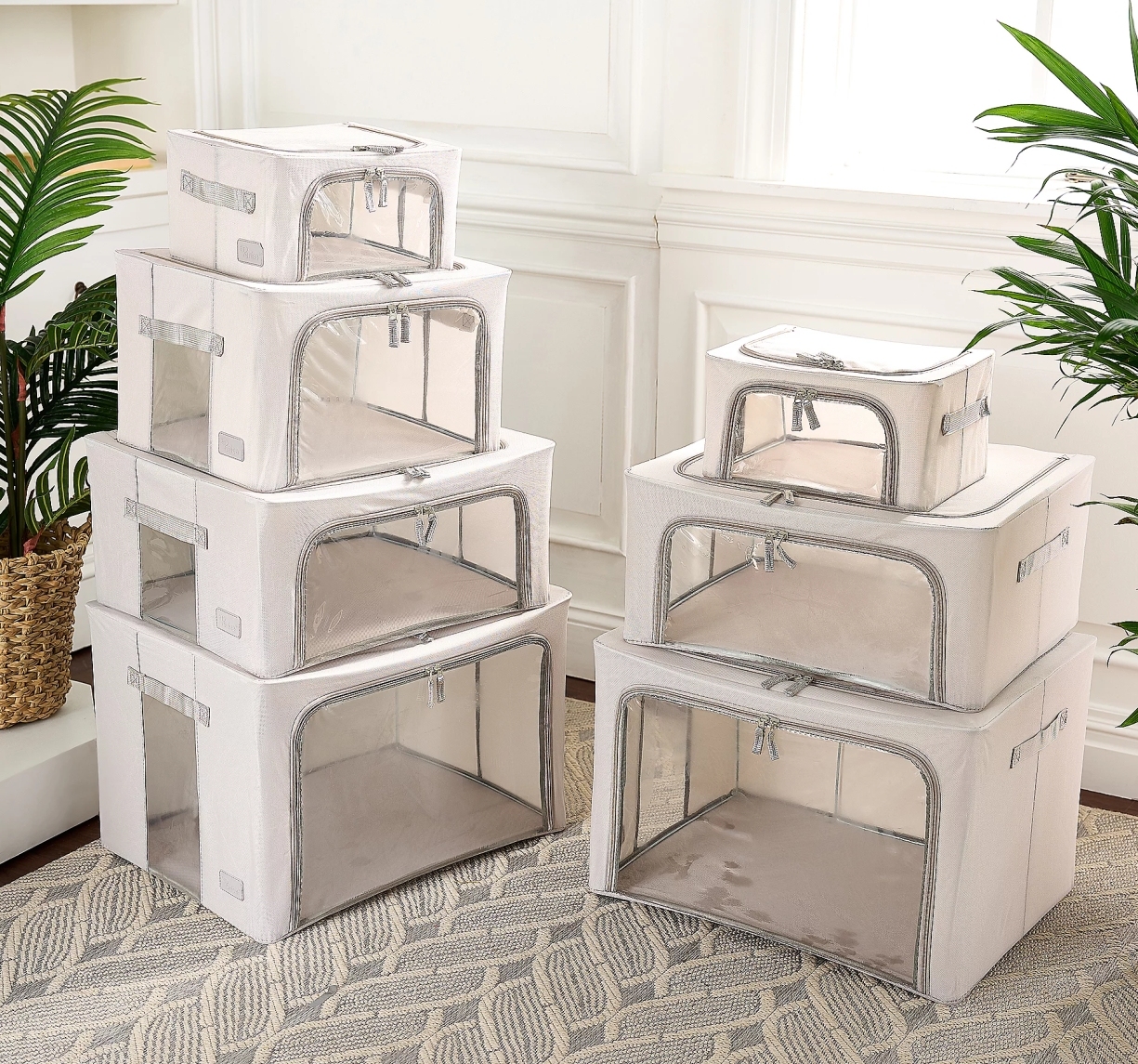 New Year Clearance, Buy 2 Get 2 Free 💥Periea Set of 7 Assorted Collapsible Storage Boxes