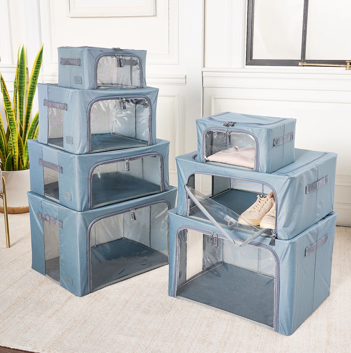 New Year Clearance, Buy 2 Get 2 Free 💥Periea Set of 7 Assorted Collapsible Storage Boxes