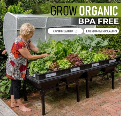 QVC Clearance, Buy 2 Get 2  Free💝Vegepod Self Watering Raised Garden Bed with Cover
