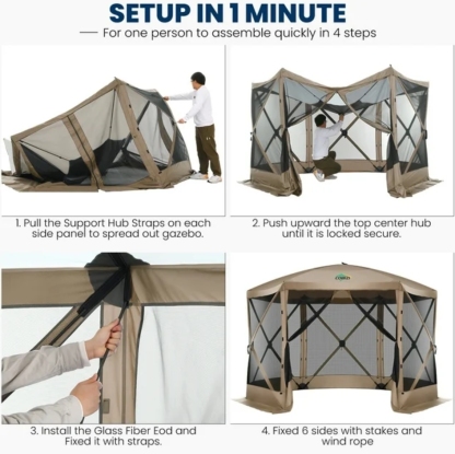 Factory Clearance , Buy 2 Get 2 Free 💝Pop-up Gazebo Starry Sky Screen Tent