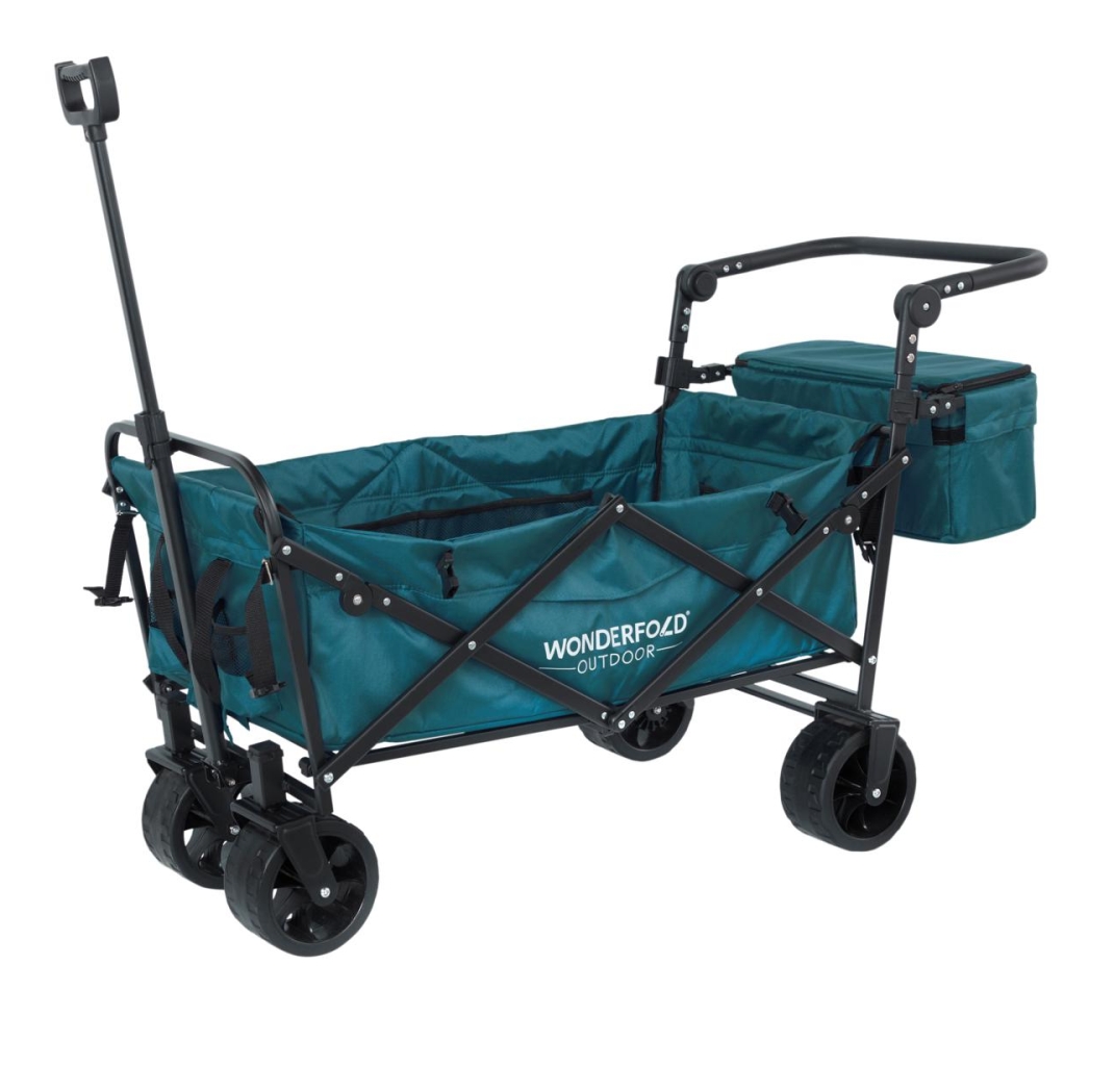Father's Day Clearance💝Buy 2 Get 30% Off ✨WonderFold S3 Push & Pull Folding Wagon with Cooler and Cupholder