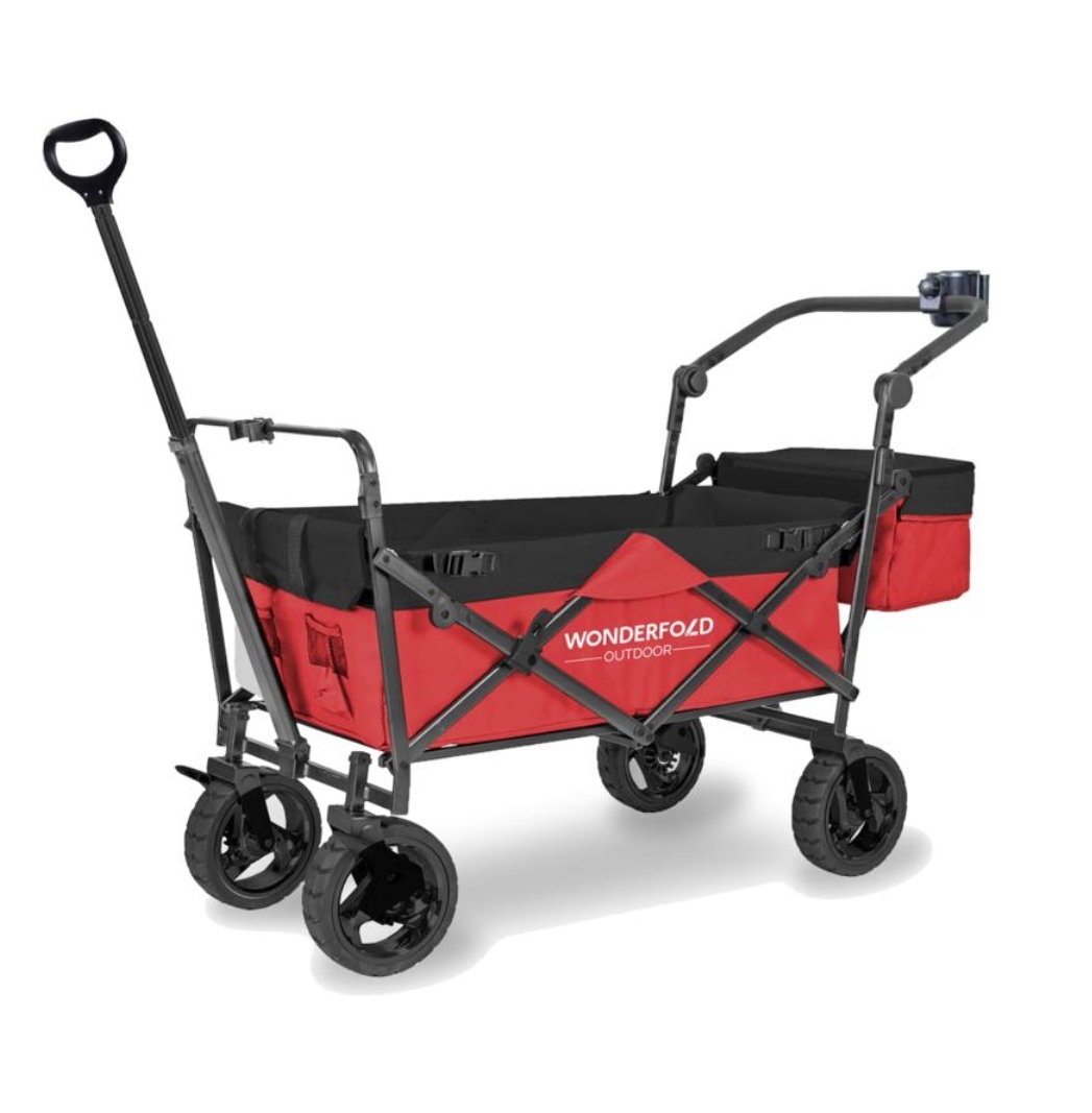 Father's Day Clearance💝Buy 2 Get 30% Off ✨WonderFold S3 Push & Pull Folding Wagon with Cooler and Cupholder