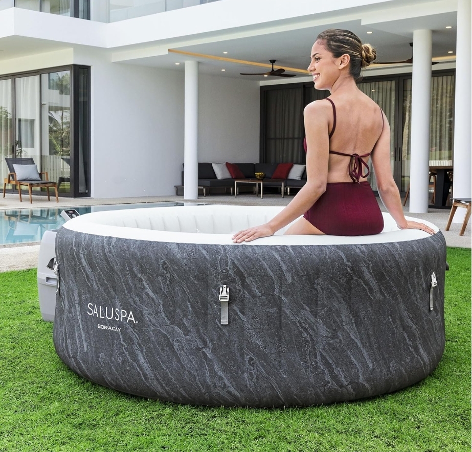 Soon to be sold out!!💝Last Day For Clearance,  Buy 1 Get 1 Free✨Taos by Bestway 5-7 Person EnergySense Inflatable Heated Hot Tub
