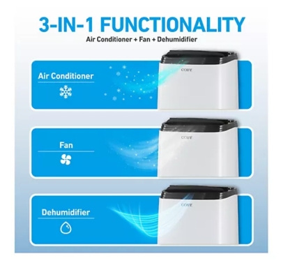 Weekend  Clearance !💝Buy 1 Get 1 Free✨Coby 12,000 BTU (8150 DOE) 3-in-1 Portable Air Conditioner