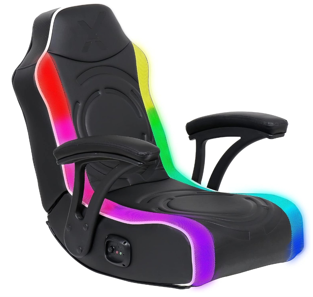 Black Friday in July Sale💝Buy 1 Get 1 Free✨X Rocker Chimera LED Gaming Rocker Chair with 2.0 Wired Audio