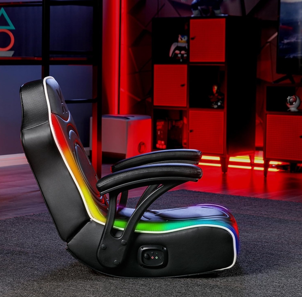 Black Friday in July Sale💝Buy 1 Get 1 Free✨X Rocker Chimera LED Gaming Rocker Chair with 2.0 Wired Audio