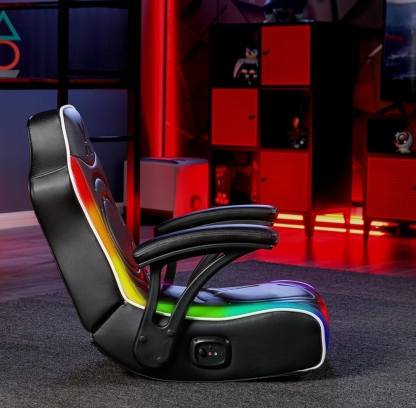 Black Friday in July Sale💝Buy 1 Get 1 Free✨X Rocker Chimera LED Gaming Rocker Chair with 2.0 Wired Audio