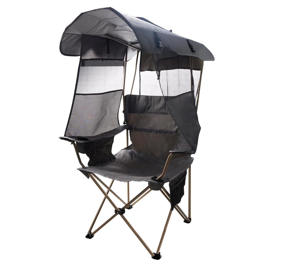 August Clearance!✨Buy 2 get 2 free💥Camping chair with sun canopy✅450 lb capacity