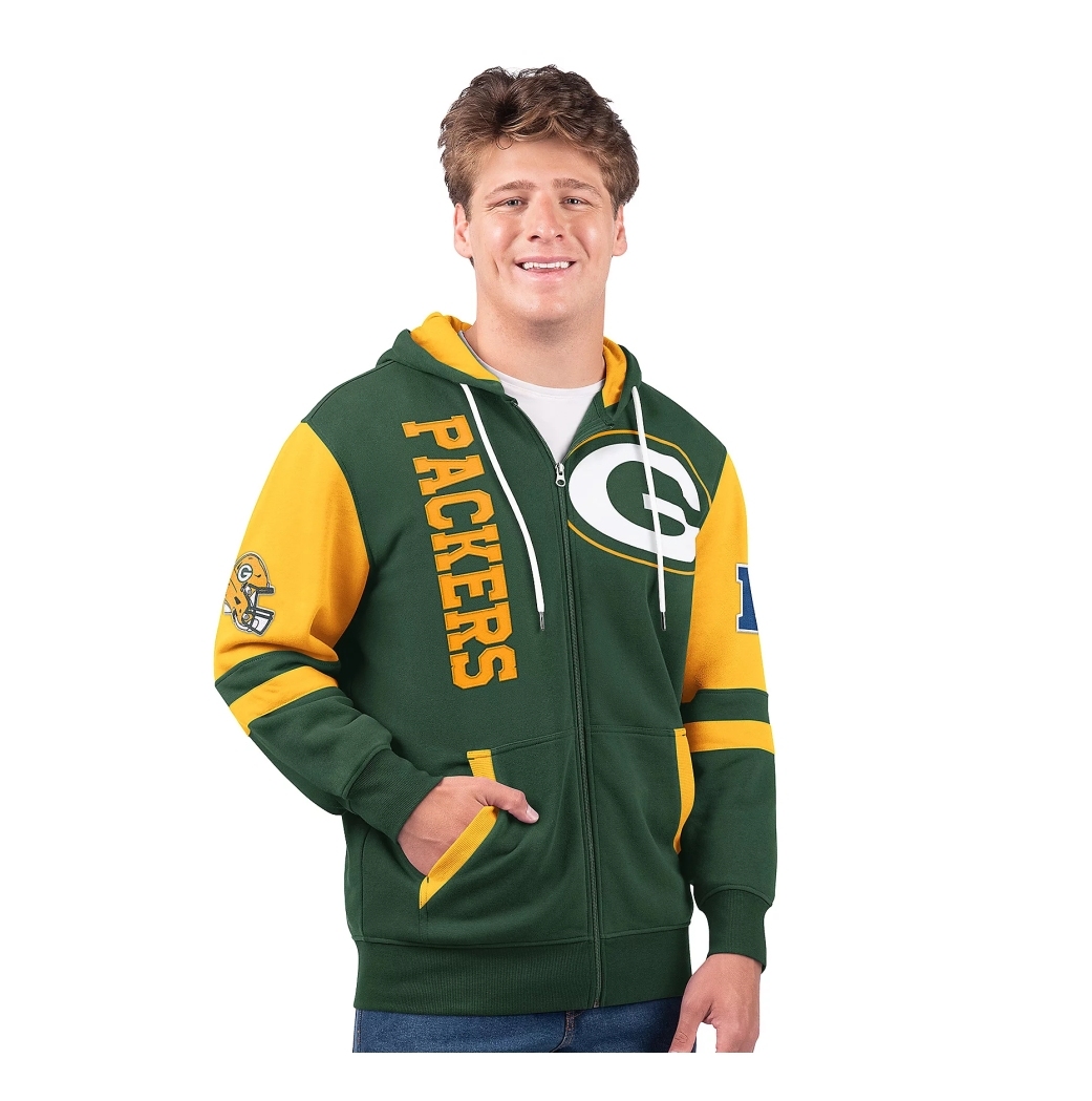 Last day of clearance!!💝Buy 2 Get 4 Free✨NFL Full Zip Hooded Sweatshirt
