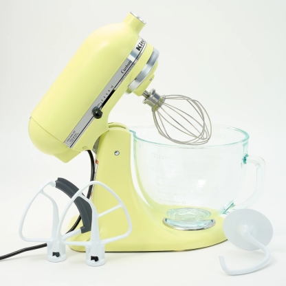 💝𝗧𝗼𝗱𝗮𝘆'𝘀 𝗦𝗽𝗲𝗰𝗶𝗮𝗹𝘀✨ Buy 1 Get 1 Free ✨KitchenAid 5-qt Tilt Head Glass Bowl Stand Mixer w/ Flex Edge