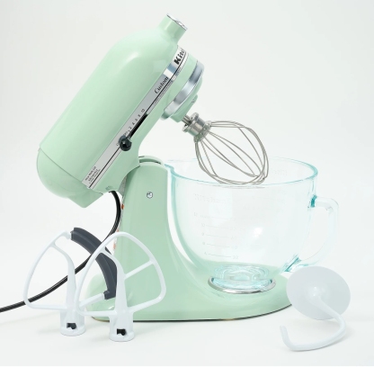 💝𝗧𝗼𝗱𝗮𝘆'𝘀 𝗦𝗽𝗲𝗰𝗶𝗮𝗹𝘀✨ Buy 1 Get 1 Free ✨KitchenAid 5-qt Tilt Head Glass Bowl Stand Mixer w/ Flex Edge