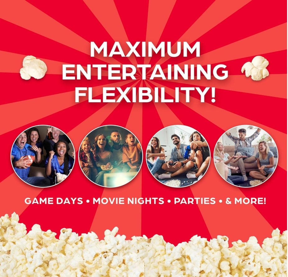 🎉𝗧𝗼𝗱𝗮𝘆'𝘀 𝗦𝗽𝗲𝗰𝗶𝗮𝗹𝘀💝✨Buy 2 get 30% off✨WestBend Theater Crazy 4-qt Popcorn Machine with Accessories