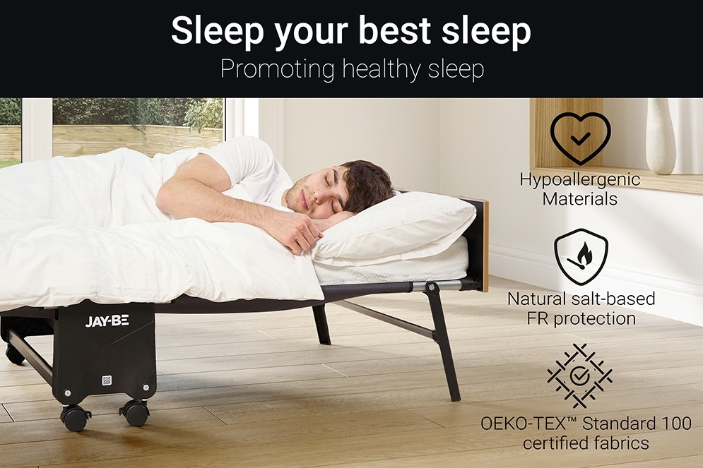 Mother's Day Special💝Buy 2 get 2 free💥JayBe Fold Away Single or Double Bed with Mattress