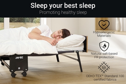 Mother's Day Special💝Buy 2 get 2 free💥JayBe Fold Away Single or Double Bed with Mattress