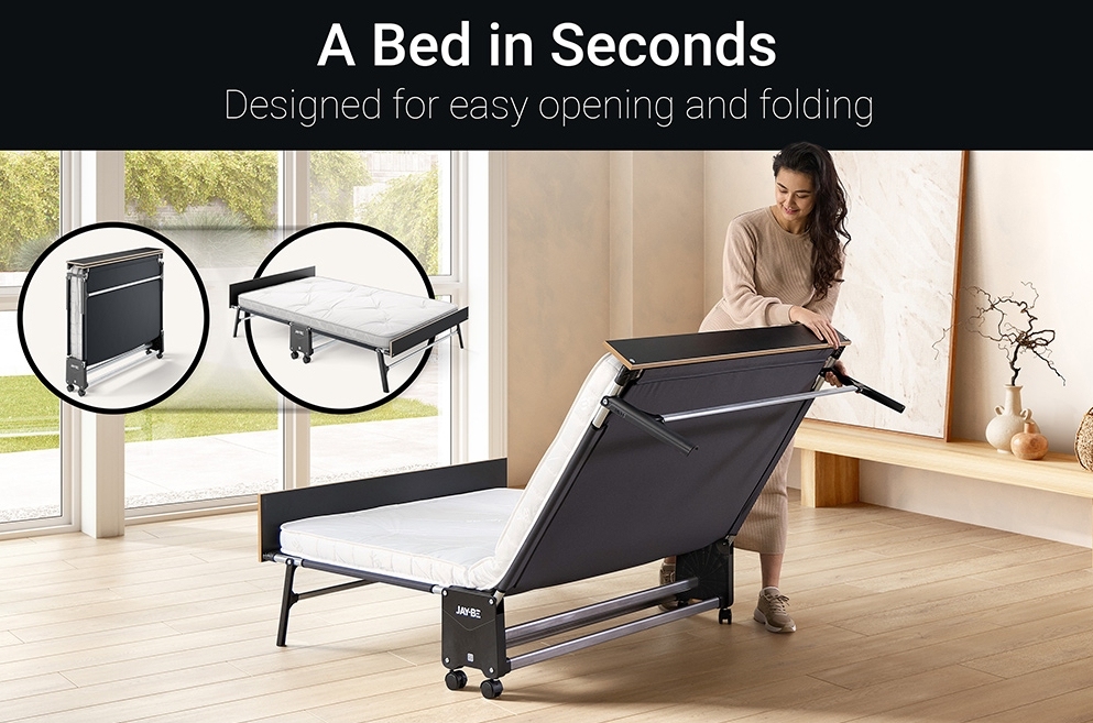 Mother's Day Special💝Buy 2 get 2 free💥JayBe Fold Away Single or Double Bed with Mattress