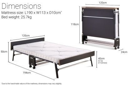 Mother's Day Special💝Buy 2 get 2 free💥JayBe Fold Away Single or Double Bed with Mattress