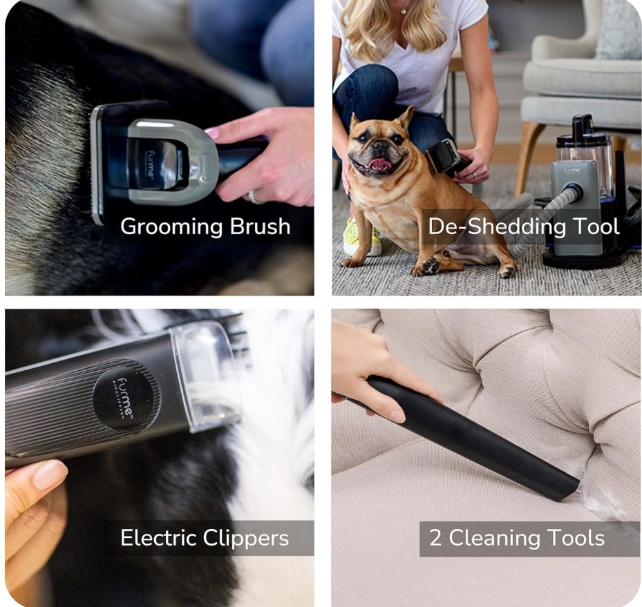 Mother's Day Special💝Buy 1 get 1 free💥furMe 5-in-1 2L Professional PLUS Pet Grooming Vacuum Set