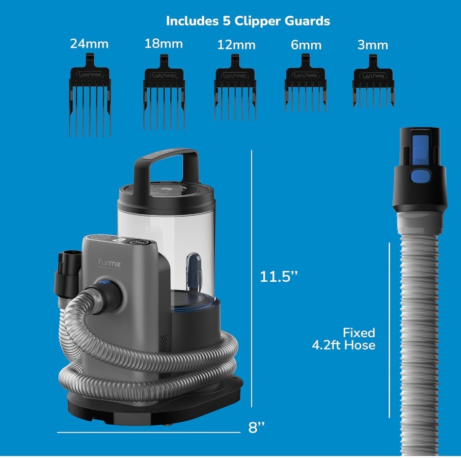 Mother's Day Special💝Buy 1 get 1 free💥furMe 5-in-1 2L Professional PLUS Pet Grooming Vacuum Set