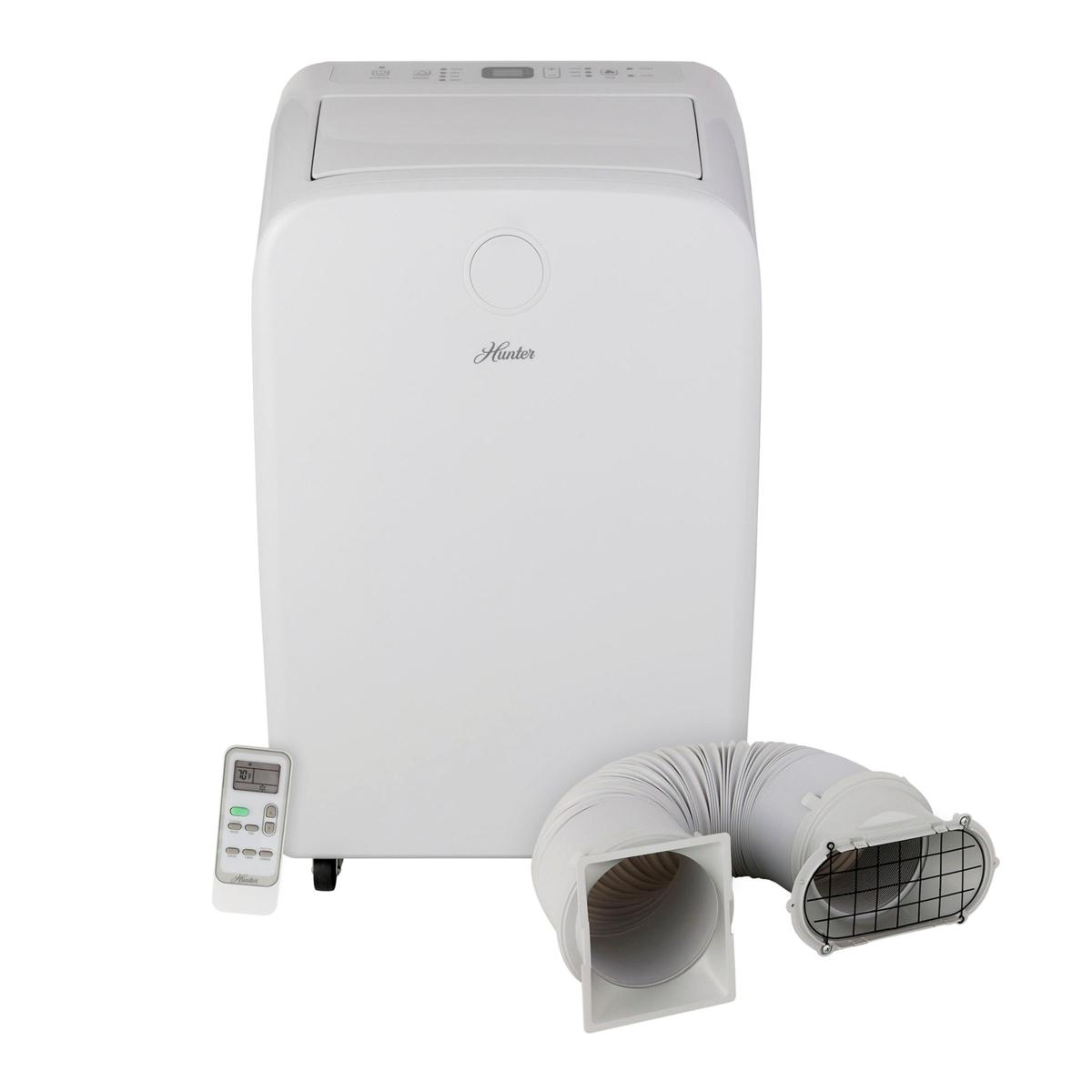 🔥Almost sold out⚡💝Buy 1 get 1 free💥Hunter 10,000 BTU 450 sq. ft. 4-in-1 Quiet Portable Air Conditioner