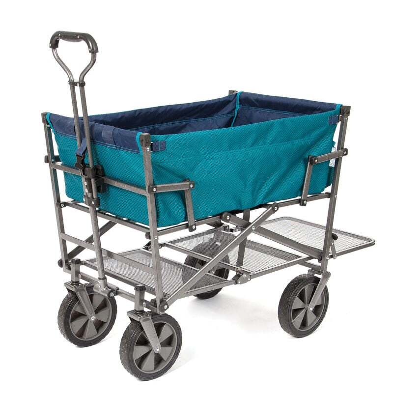 💝 Last Day For Clearance ,Buy 2 Get 2 Free💥 Mac Sports Double Decker Foldable Wagon with Shelf