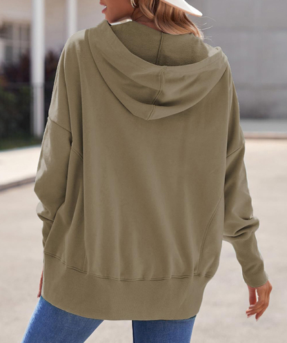 Oversized Sweatshirt Long Sleeve V Neck Pullover Hoodies✨Buy 2 Free Shipping