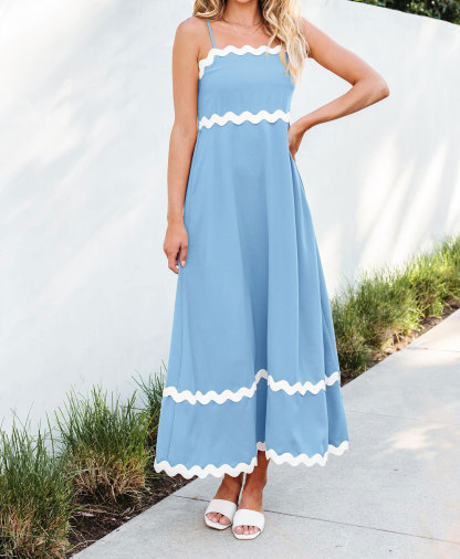Women's Spaghetti Strap Sleeveless Summer Dress