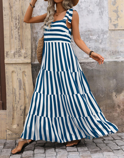 2024 Casual Sleeveless Spaghetti Strap Maxi Dress(Buy 2 Free Shipping)