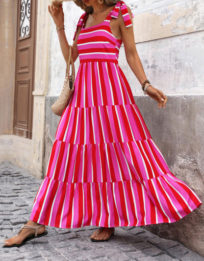 2024 Casual Sleeveless Spaghetti Strap Maxi Dress(Buy 2 Free Shipping)