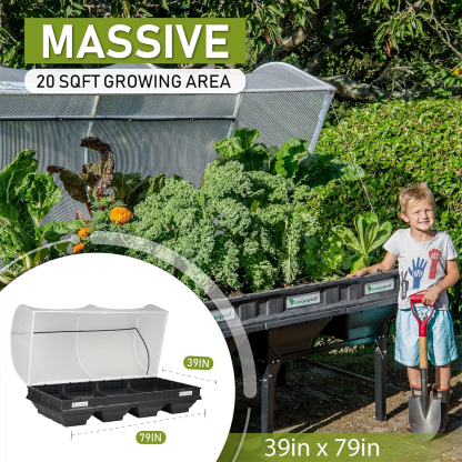 💝New Year Clearance, Buy 2 Get 2 Free 💝Large Raised Garden Bed with Garden Cover