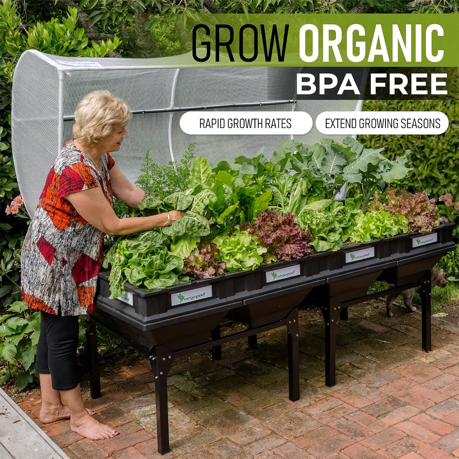 💝New Year Clearance, Buy 2 Get 2 Free 💝Large Raised Garden Bed with Garden Cover