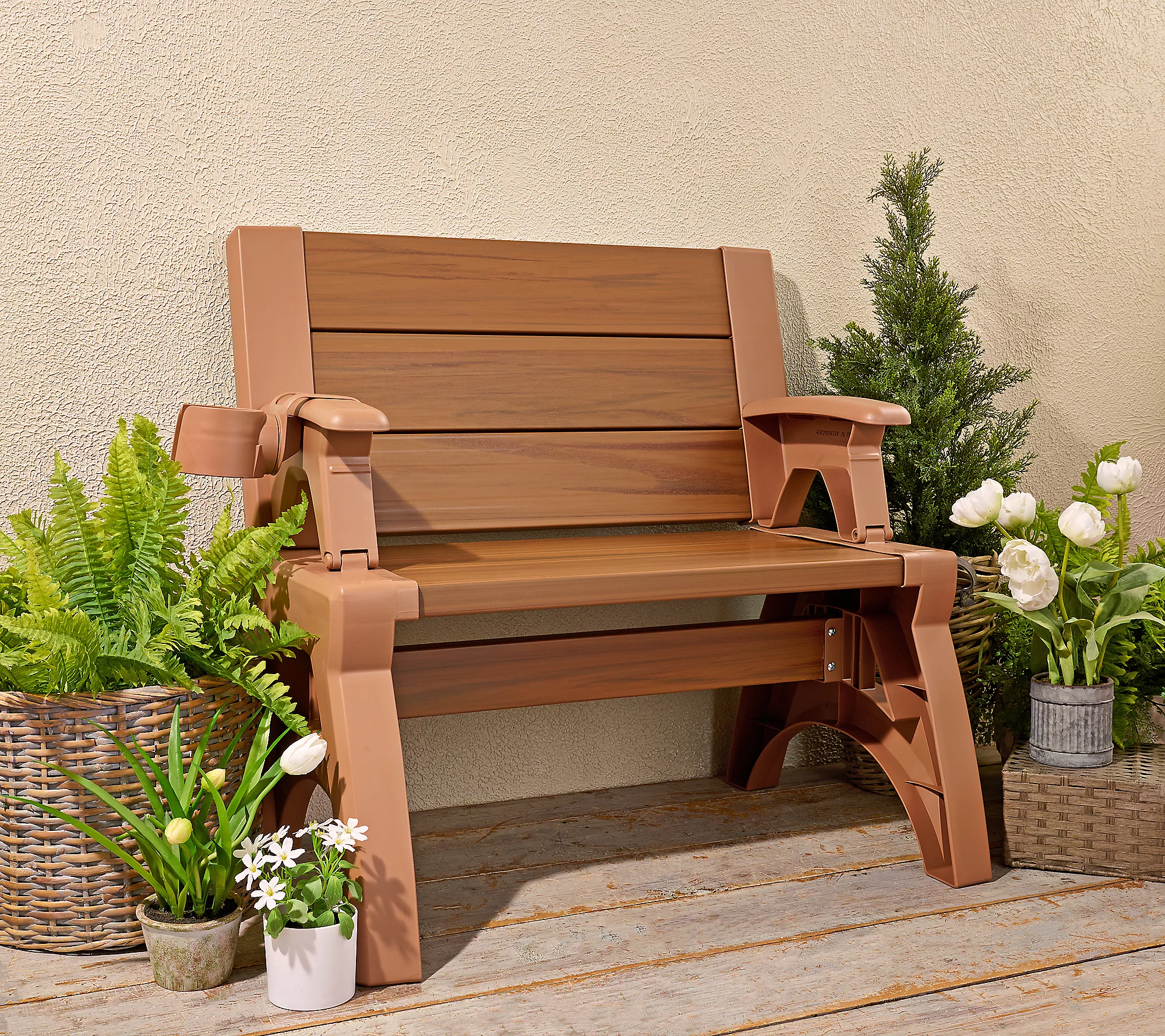 QVC Factory Clearance , Buy 2 Get 2 Free 💝Convert-A-Chair Gen II XL Chair-to-Table with Cup Holder