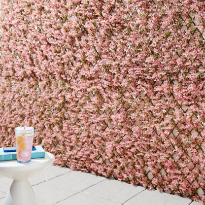 Improvements Floral Bloom Expandable Fence（Closed 50"H x 12"L; Fully expanded 24"H x 120"L）