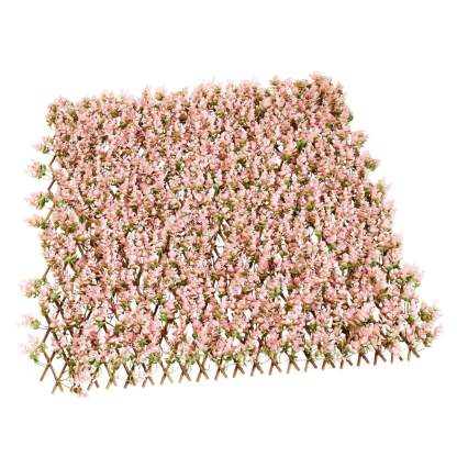 Improvements Floral Bloom Expandable Fence（Closed 50"H x 12"L; Fully expanded 24"H x 120"L）